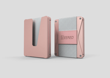 Load image into Gallery viewer, Veered Wallet Wallet Sleek Life Design LLC Rose Gold + Grey